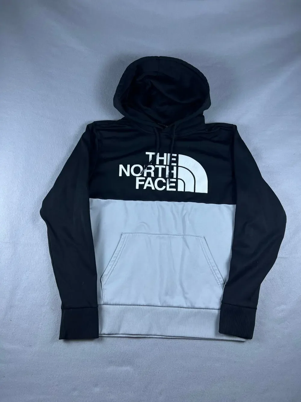 The North Face Black Hoodie Sweatshirt Mens Large Spellout Pullover Outdoors